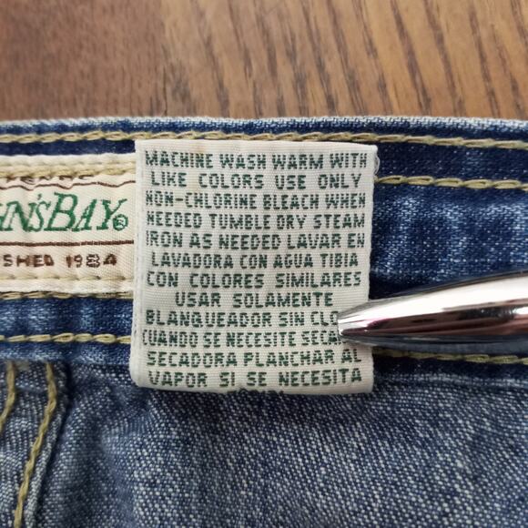 VINTAGE~100% Cotton High Rise Mom Jeans Relaxed 14 - Picture 7 of 7